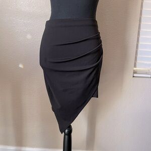 SOLID RUCHED SKIRT